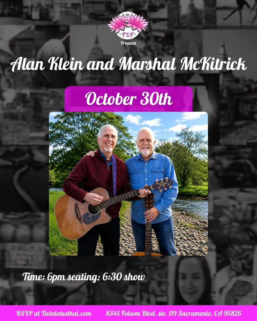 Alan Klein and Marshal McKitrick at Twin Lotus Thai