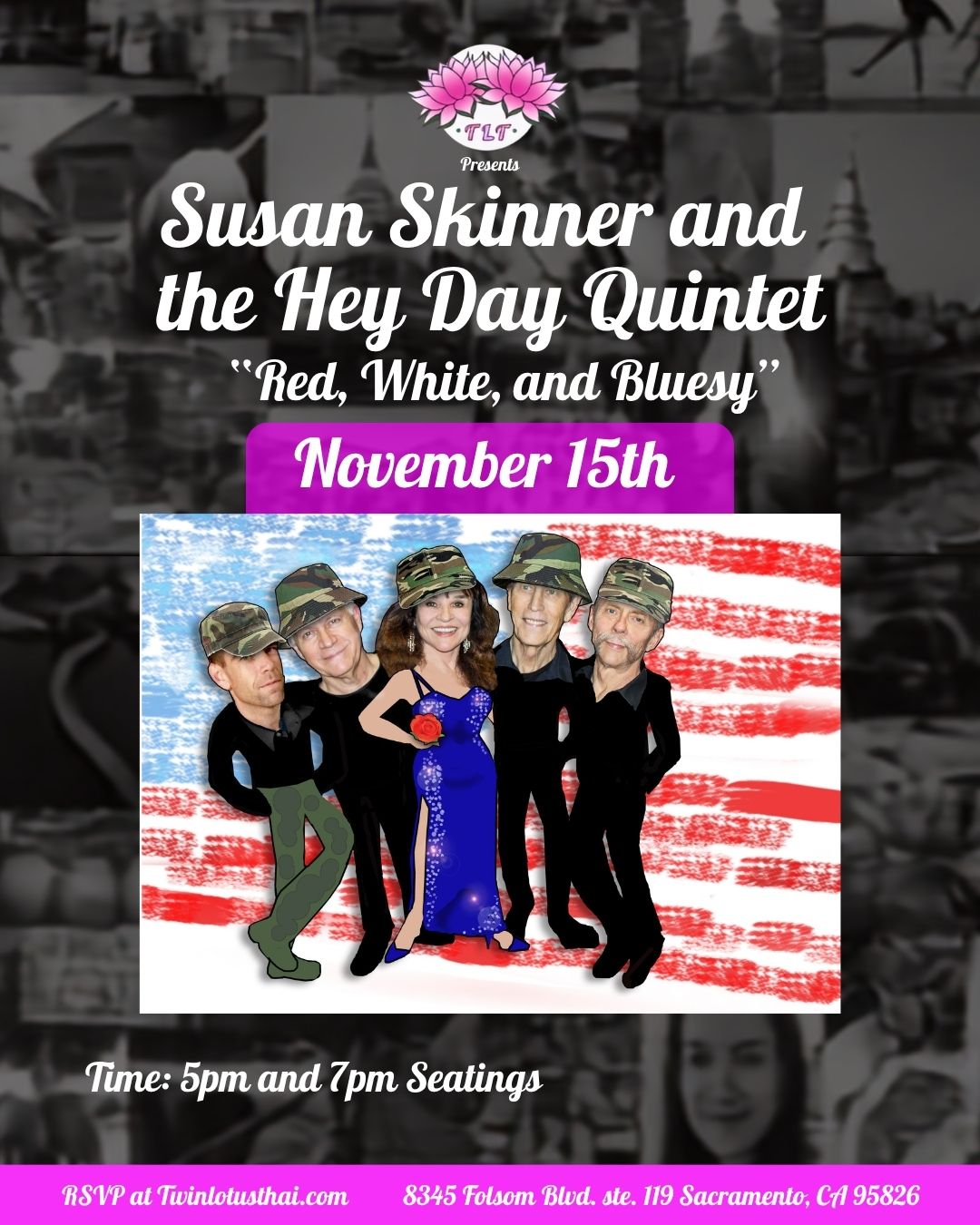 Susan Skinner and the Hey Day Quintet at Twin Lotus Thai