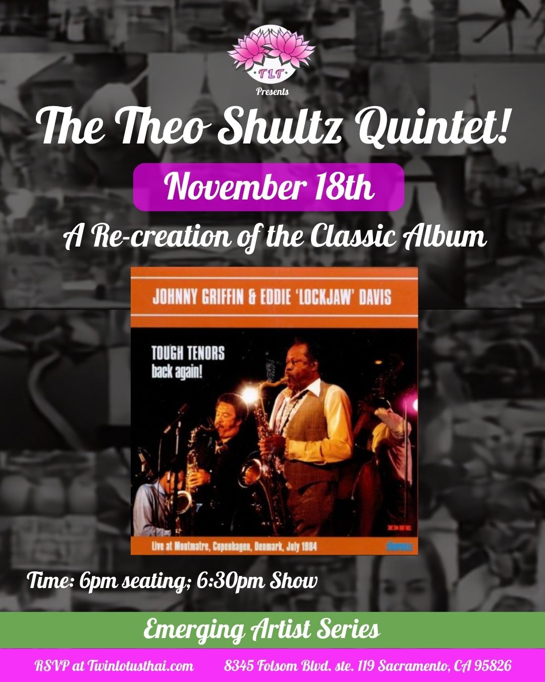 The Theo Shultz Quintet at Twin Lotus Thai