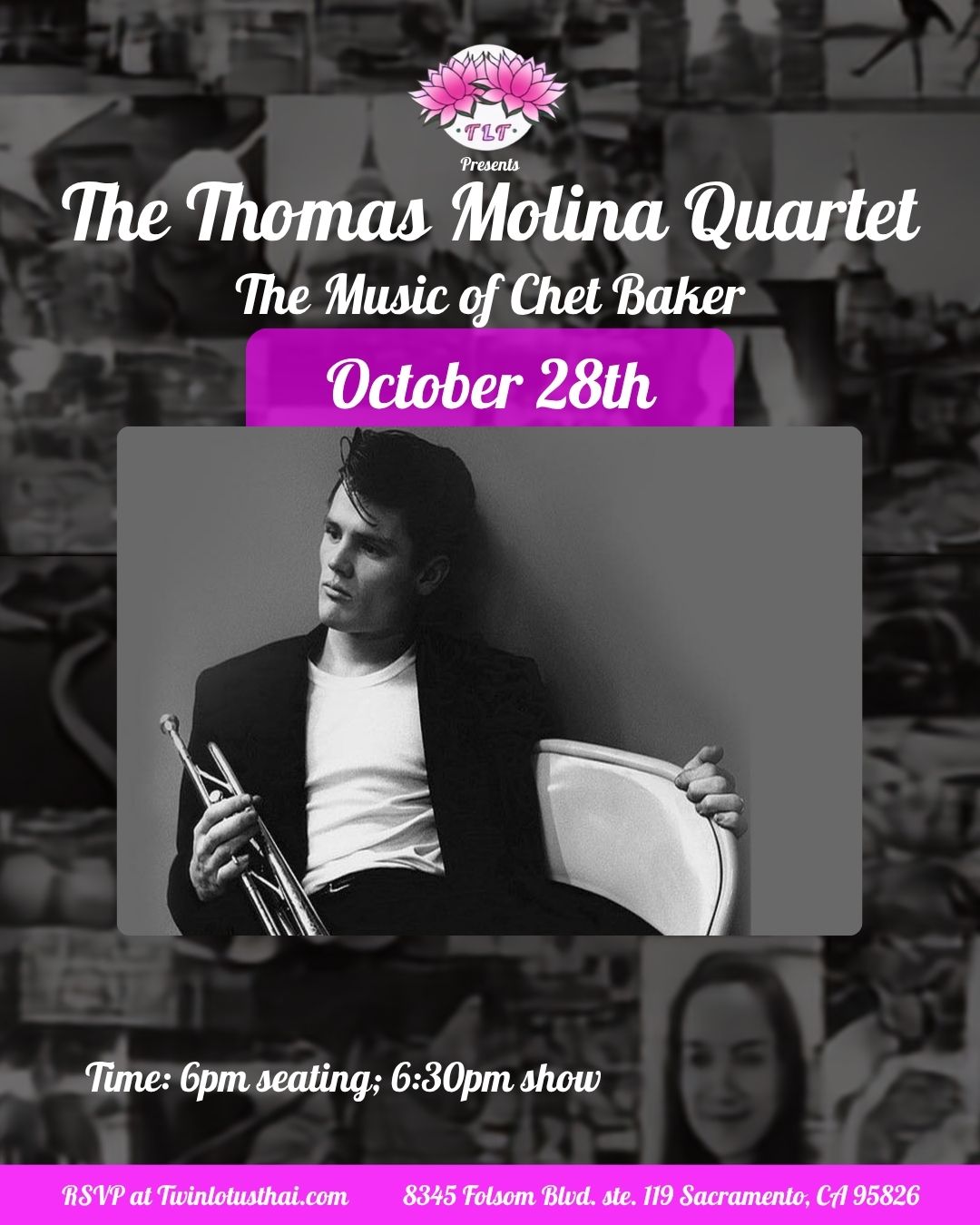The Thomas Molina Quartet at Twin Lotus Thai