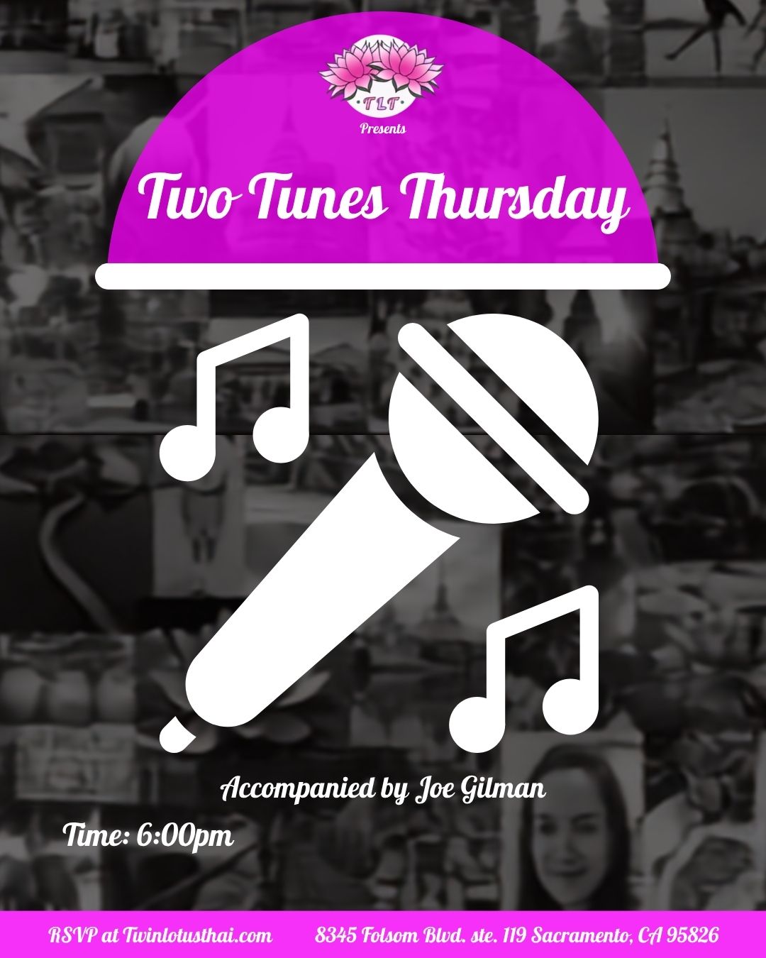 Two Tune Thursday at Twin Lotus Thai