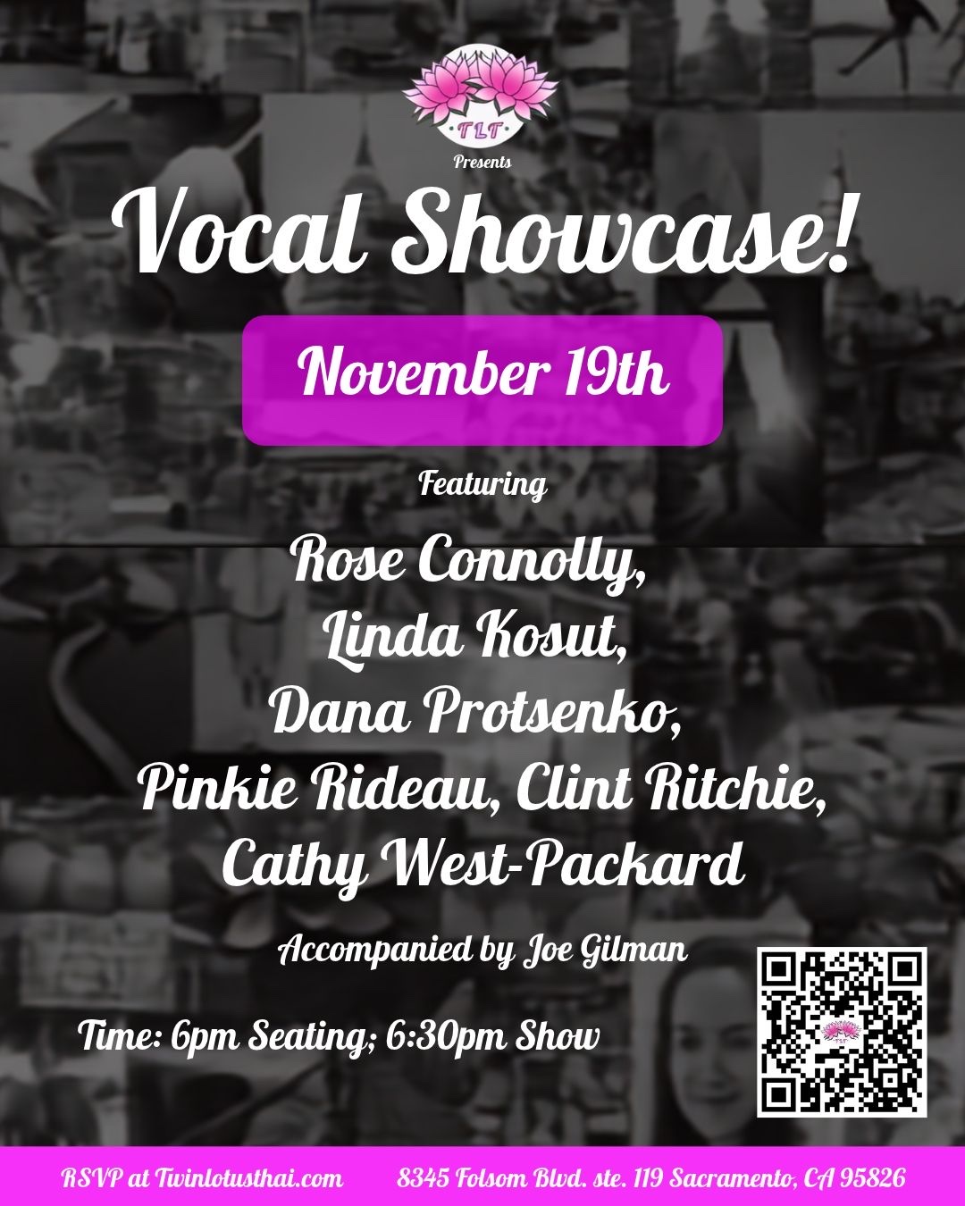 Vocal Showcase! at Twin Lotus Thai
