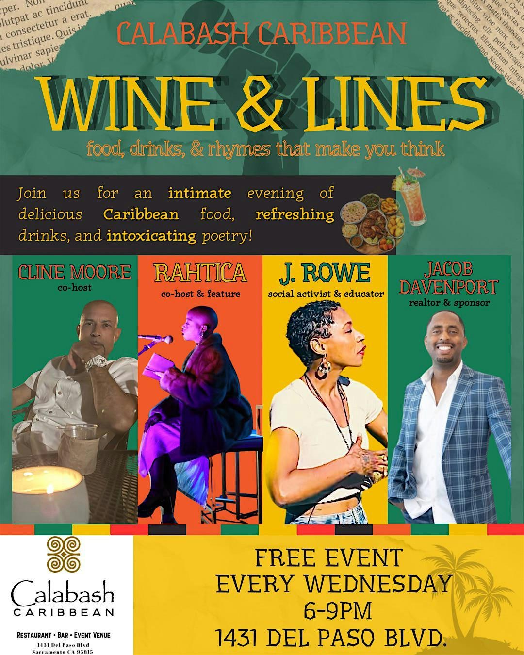 Wine & Lines: Free Poetry at Calabash